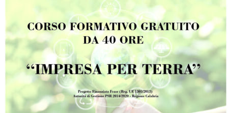 BANDO E DOMANDA – CORSO “IMPRESA PER TERRA” 40 ore