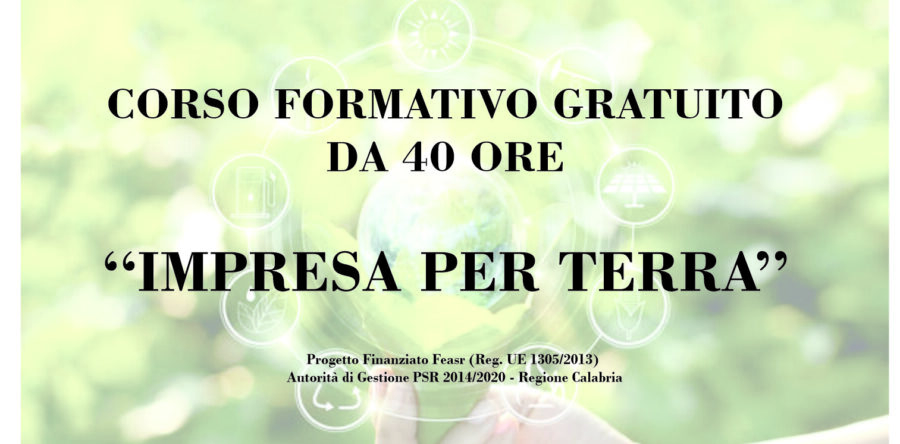 BANDO E DOMANDA – CORSO “IMPRESA PER TERRA” 40 ore